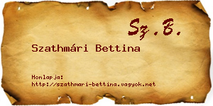Szathmári Bettina névjegykártya