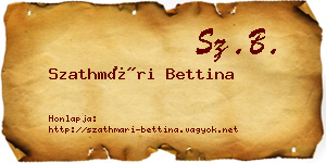 Szathmári Bettina névjegykártya