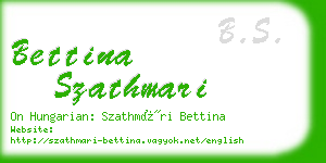 bettina szathmari business card